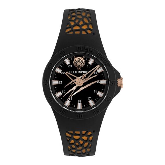 Plein Sport Thunderstorm Silicone Watch Black Mens - Picture 1 of 6